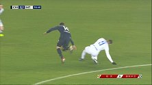 圣汉达！切沃锋霸小角度劲射 国米门神倒地立奇功