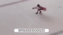 李小鹏女儿练花滑被偶遇，12岁奥莉身姿修长，高难度动作令人惊叹