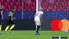 第21分钟克拉斯诺达尔球员贝里进球 塞维利亚0-2克拉斯诺达尔