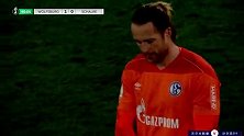 第40分钟沃尔夫斯堡球员韦格霍斯特进球 沃尔夫斯堡1-0沙尔克04