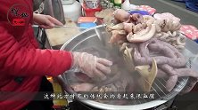 中国血肠风靡韩国，一天做200斤都不够卖，比泡菜还受欢迎！
