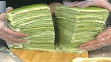千层蛋糕，一刀下去，我以前吃的都是假的吧
