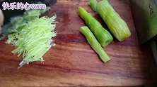 凉拌笋子，香辣脆嫩，家常做法，美味就是这么简单