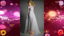 设计大师的手笔，洁白庄重的婚礼礼服与典雅的美女！