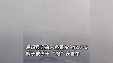 黑龙江一地迎来-43.7℃：裤子被冻干 “站”在雪中，泡泡冻出冰花奇观