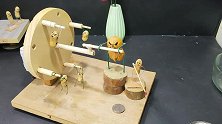 手工制作，趣味小花生玩摩天轮