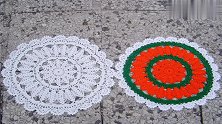 动手吧！钩针编织蕾丝镂空圆形垫，可以是杯垫或餐盘垫(三)