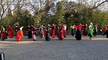北京紫竹院广场舞《板蓝花儿开20191214》