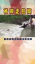 感人一幕：狗狗被冲进急流后，众人冒险手拉手把狗狗拉上了岸