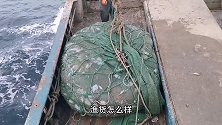 远海捕鱼海鲜爆仓！渔民苦等6个小时收获巨网，开网瞬间激动人心