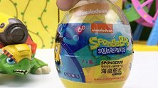 海绵宝宝当海盗！恐龙救援队分享积木玩具蛋