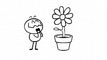 创意铅笔动画：铅笔人乐极生悲，被苹果砸晕