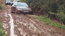 开奥迪A4allroad去越野，quattro四驱果然猛