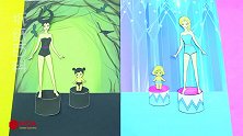 给两对纸娃娃母女做不同风格的亲子装，非常漂亮，创意手工DIY