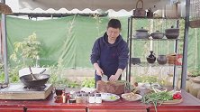 跟火哥学下饭神器香辣回锅肥肠，川菜家常名菜回锅肉换成猪大肠