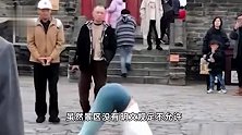 女网红在襄阳古城墙上做瑜伽！景区称曾劝导无果，但无权驱赶
