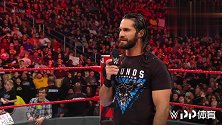 WWE中国-20190313-RAW：保罗海曼代表猛兽大布和赛斯罗林斯打嘴仗 谢尔顿横空出现