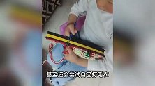 3岁萌娃不玩手机编拖鞋，手法娴熟惊呆网友，宝妈：教程一看就会