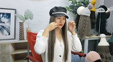 网红时尚一体式假发帽，谁说长直发不能拥有个性，就要与众不同！