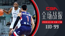 【全场战报】江苏110:99广州 吉布森轰下38分13板