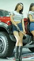 性感车模小姐姐，个子高挺，真是让人喜欢
