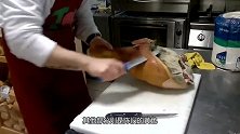 国外历时8年的火腿，一根就要50000块，星级师傅才有资格切！