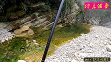 钓鱼：山溪钓野鱼，鱼鲜景美人自在