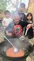 农村特色美食，番茄鸡蛋青菜豆腐汤！