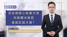 创业板核心权重大涨，科技曙光再现，谁能扛起大旗？