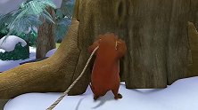 熊出没：地鼠骑着自己偷来的恐龙化石晕车了