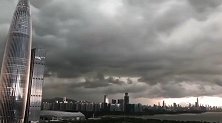 深圳一秒天黑！乌云压境犹如走进“特效片场”