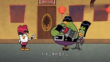 功夫鸡：鸡仔想要阻止小鸭做坏事，但却发生了这种事，真糟糕！