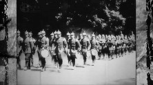 1914年珍贵录像，西线的德军与军乐队，行军时还奏着曲