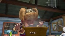 熊出没：两熊无时无刻都在训练光头强，熊二还夸他机智