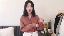 穿腻了短款衬衫，换件中长款纯色衬衫怎么样？必能穿出女神范