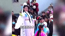 河北邯郸举办丛中花会，15岁女孩饰演“小观音”出圈，面相灵性端庄大气