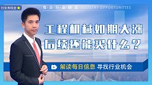 珞珈财经：工程机械如期大涨，后续还能买什么？