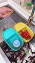 沥水篮，剩饭剩菜干湿分离洗手池从此干净整洁好物推荐 沥水篮