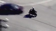 美国：摩托车时速飙到193公里 电视直播拍下恐怖事故