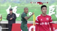 2-0！绿城后场断球崔仁送出传中 迪诺左脚推射破门