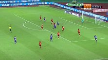 泰达中路发起短传渗透 刘若钒门前领球怒射稍稍偏出