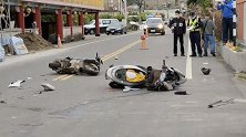 中国台湾：丁字路口严重车祸！9旬老人骑机车转弯被撞身亡