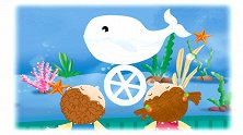 幼儿英语自然拼读 高级：水族馆里“wh”多，小盆友们来相认！