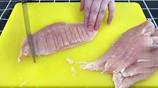 香煎鸡胸肉最好吃的做法，鲜嫩多汁又解馋，一盘根本不够吃