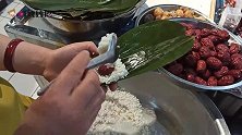 慢动作包四角大粽子，个大结实不漏米，看完你也会