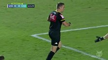 巴甲-桑托斯2-0沙佩科人 马里尼奥吉列尔梅破门（上半场）