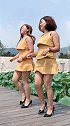 双胞胎姐妹齐舞《花桥流水》