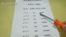 电线、电流、功率一览表来了，多大电线能承受多大功率，一看便知
