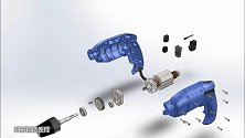 一个动画看明白电钻的机械结构和运行原理