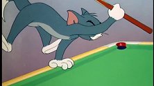 猫和老鼠：开火车的桌球，汤姆的技术无敌了